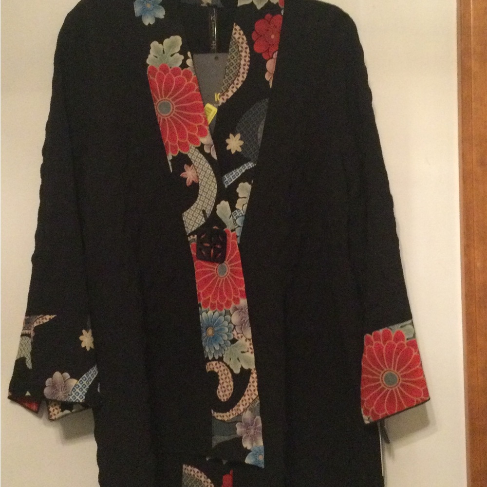 NWT IC by Connie Black Artistic Swing Jacket, size M